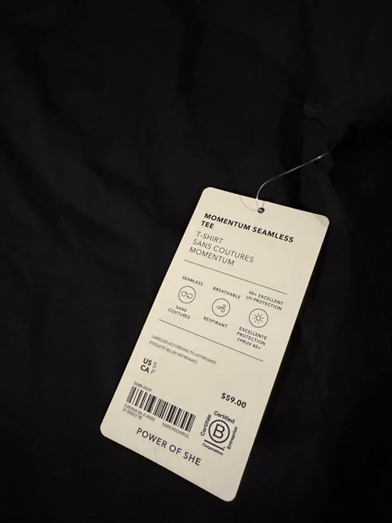 Athleta women’s Short-Sleeve Performance Tee - Black & Navy two tops! - Picture 2 of 5